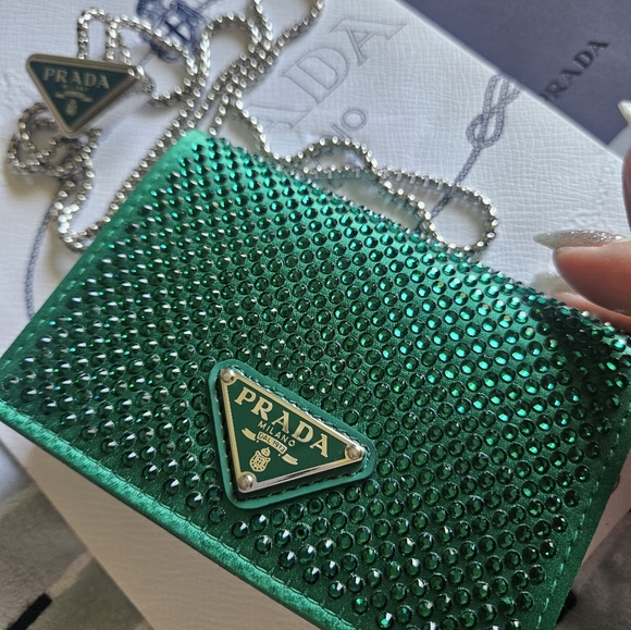 Prada logo-plaque cardholder/mini bag - Picture 4 of 17